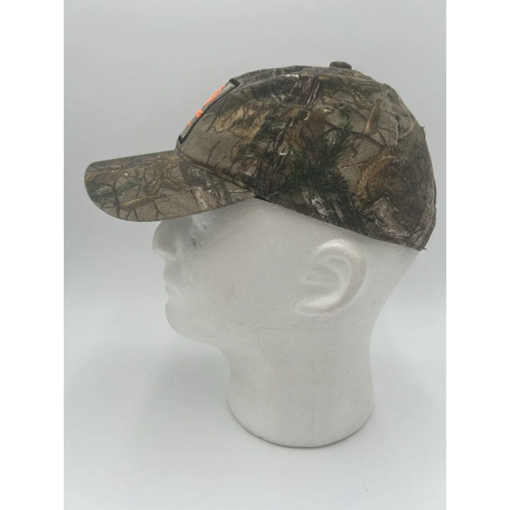 Realtree Xtra Camo YOUTH Snapback Hat Signature Adjustable Orange Logo Cap